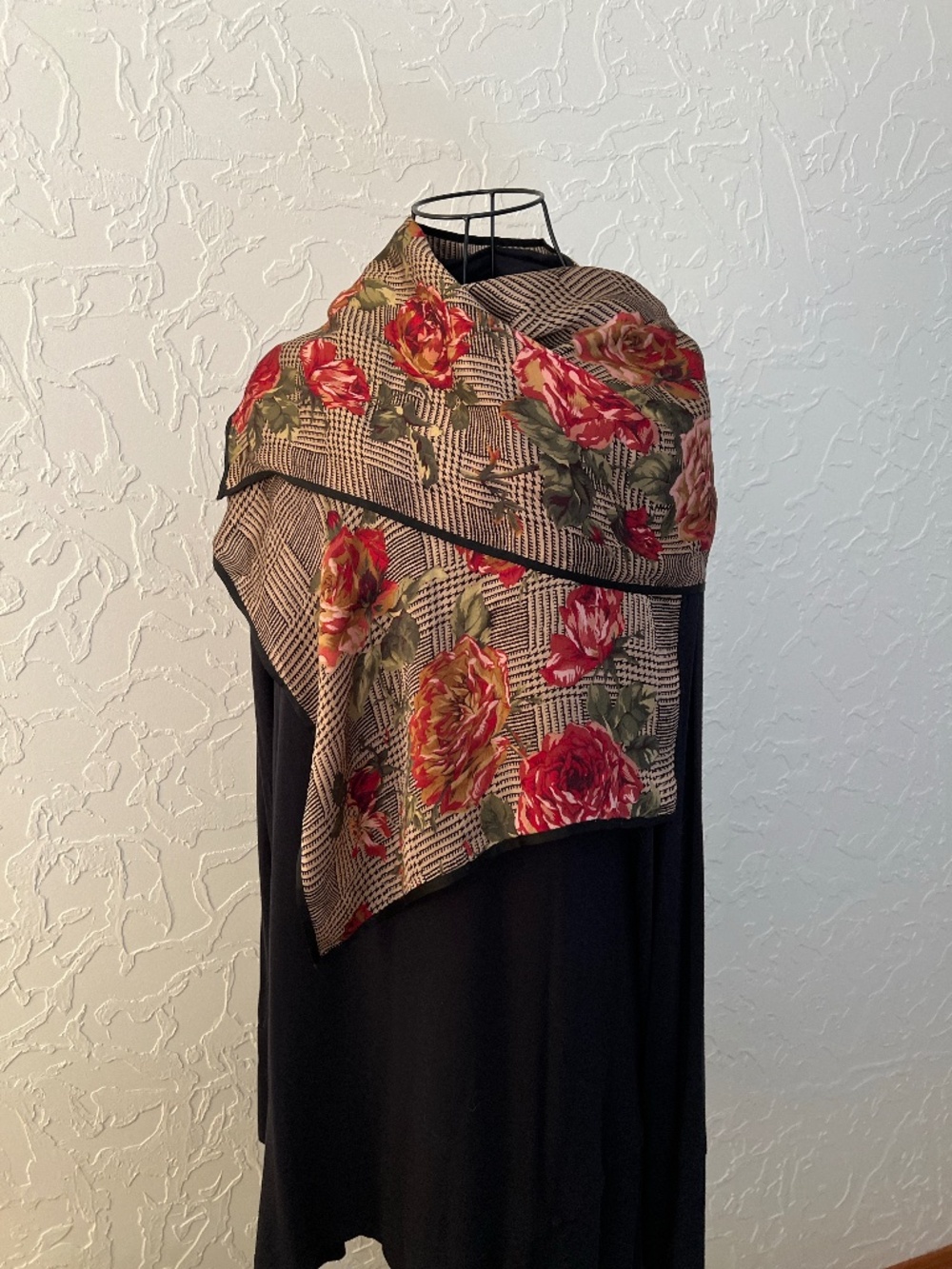Vintage Floral Scarf